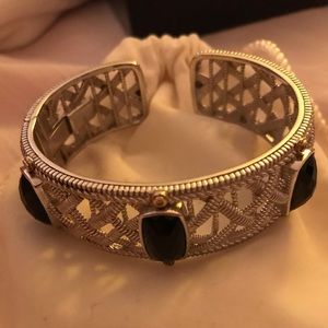 Judith Ripka Black Onyx Bangle